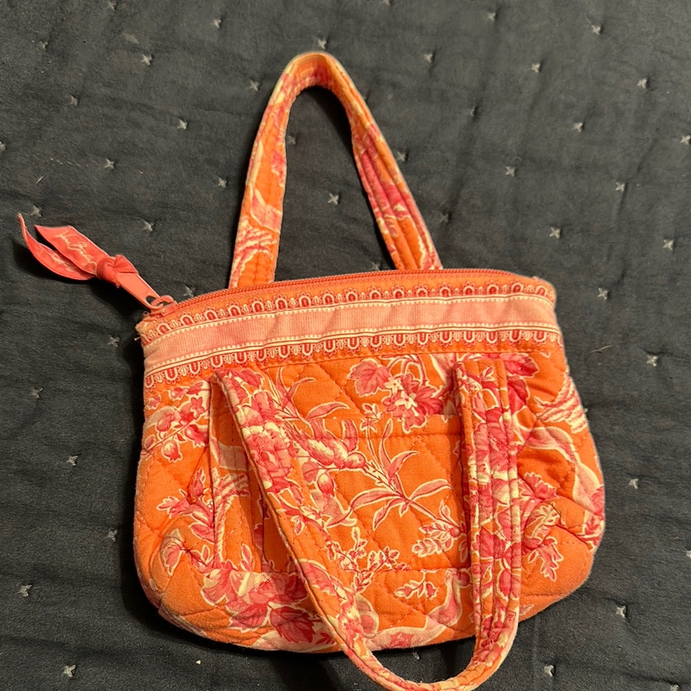 Vera Bradley Floral Orange Quilted Handbag for a child (small)